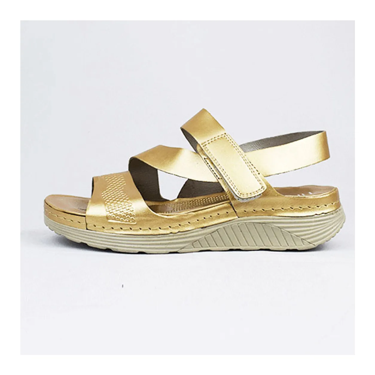 Sandale confort pour femme s011 doree